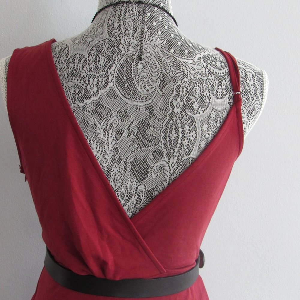 Red Mini Dress - Picture 3 of 5